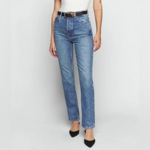 Reformation Cynthia High Rise Straight Jeans